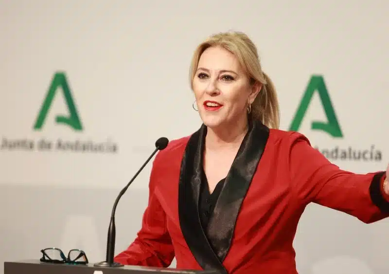 La consejera de Economía y portavoz del Gobierno, Carolina España, este lunes en la rueda de prensa posterior al Consejo de Gobierno. - Rocío Ruz - Europa Press