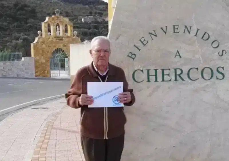 Archivo - El alcalde de Chercos (Almería), José Antonio Torres (PP). - PP - Archivo