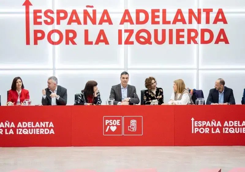 El presidente del Gobierno y secretario general del PSOE, Pedro Sánchez, preside la reunión de la Ejecutiva Federal / PSOE