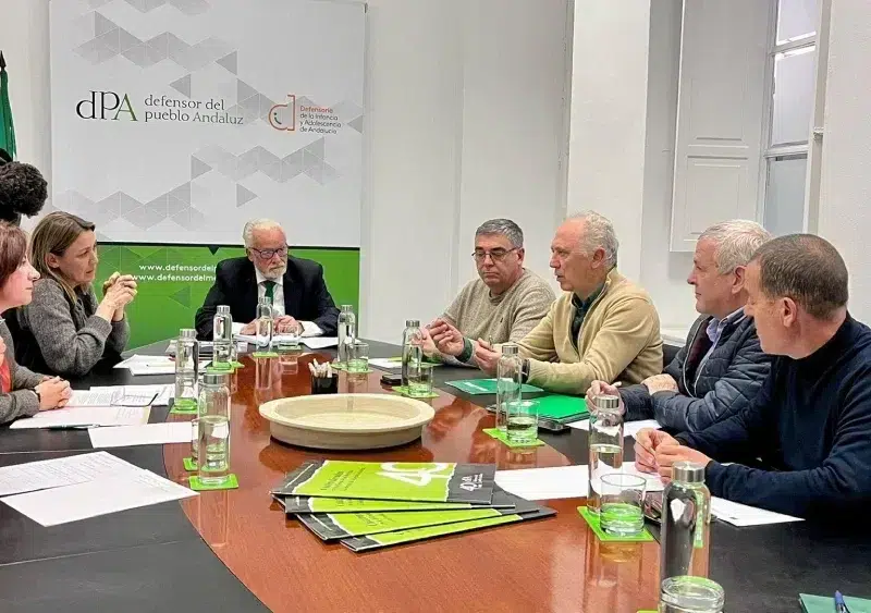 Reunión de los sindicatos con el defensor del pueblo andaluz, Jesús Maeztu - SATSE