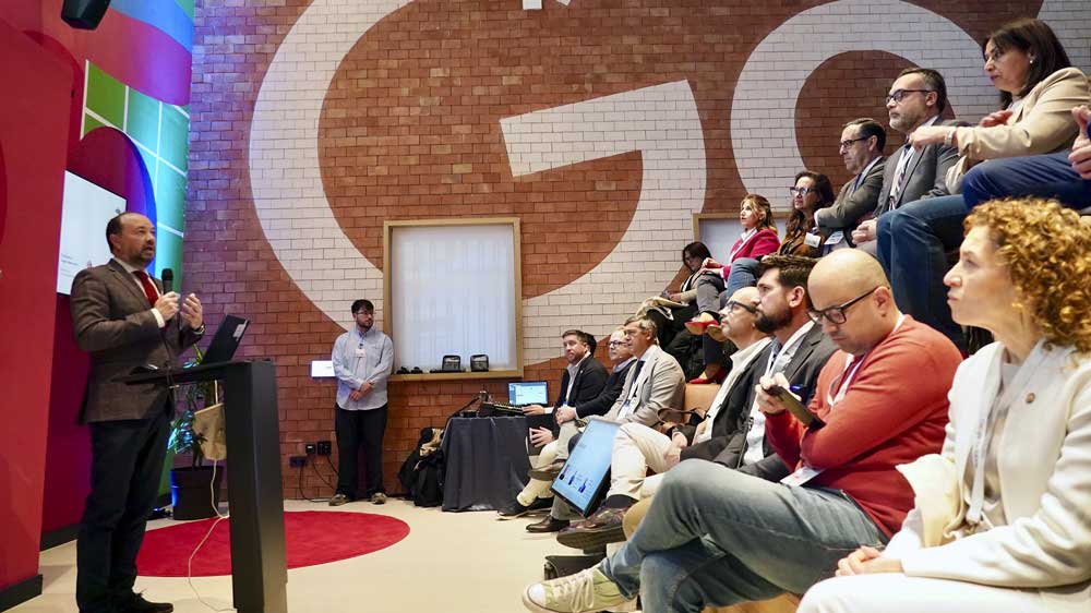 El secretario Ramón Herrera durante una conferencia de Google. - Junta de Andalucía