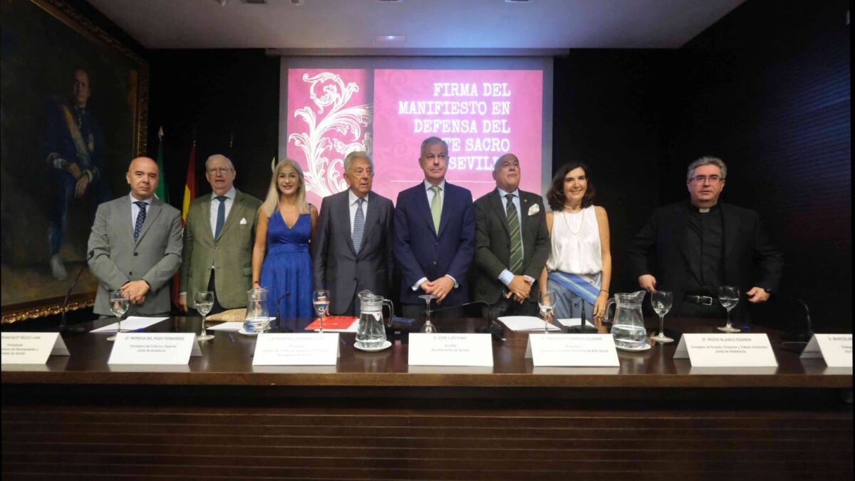 Acto del manifiesto en defensa al Arte Sacro